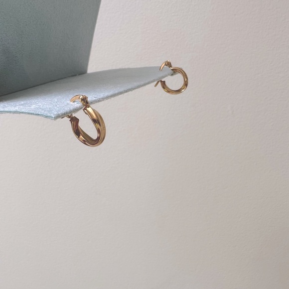 Gold Hoops - Picture 3 of 3